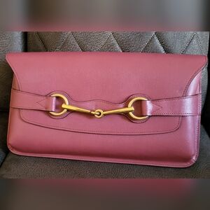 Gucci Pink Clutch with Gold Hardware. Excellent Used Condition.